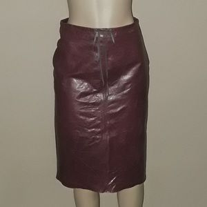 Leather skirt